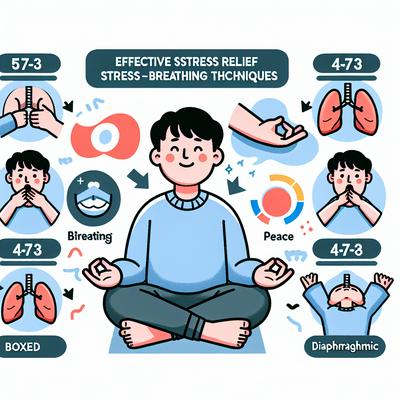 스트레스 해소의 비밀 호흡법 5가지